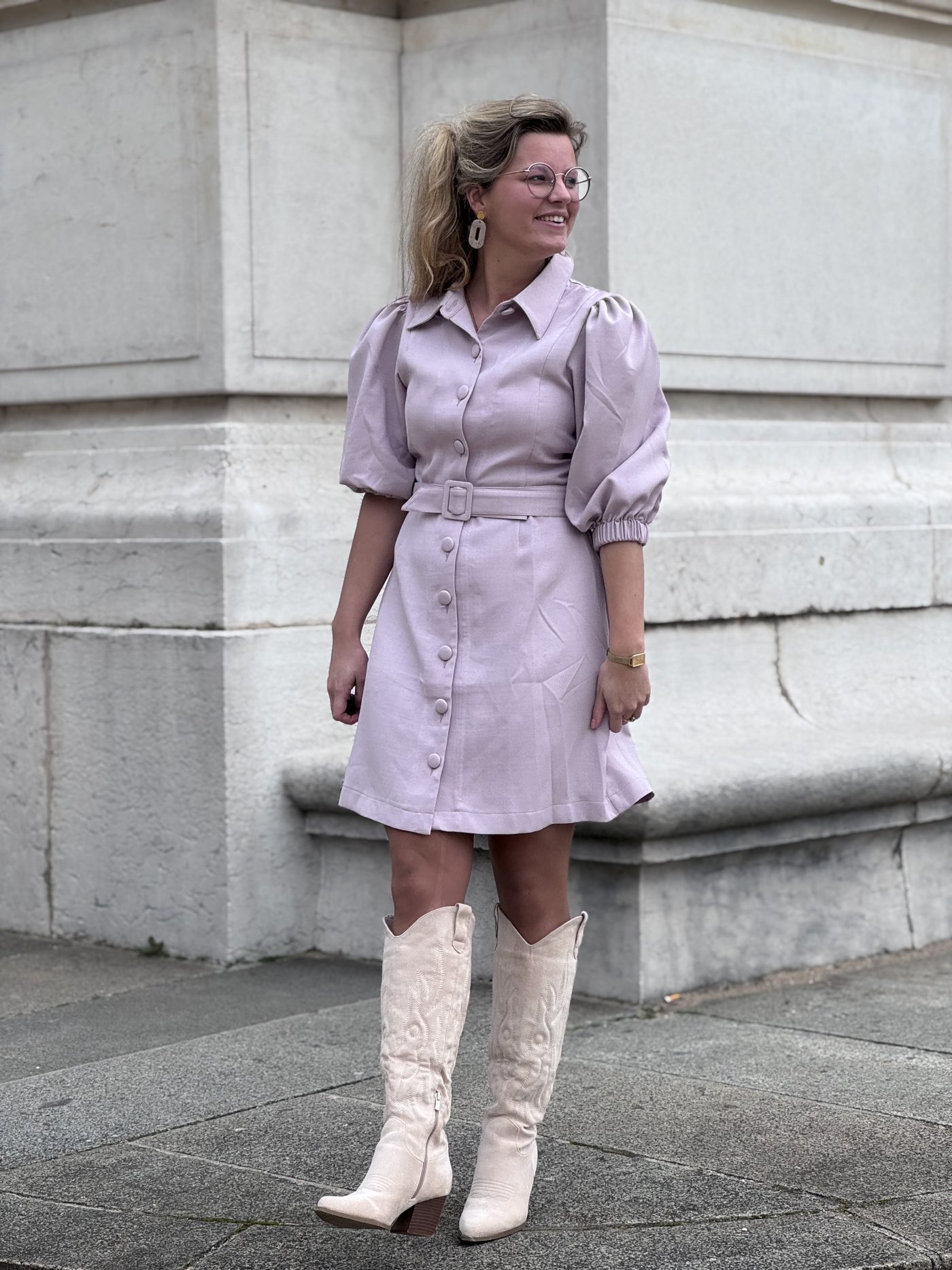 LizaLau Laura dress oudroze