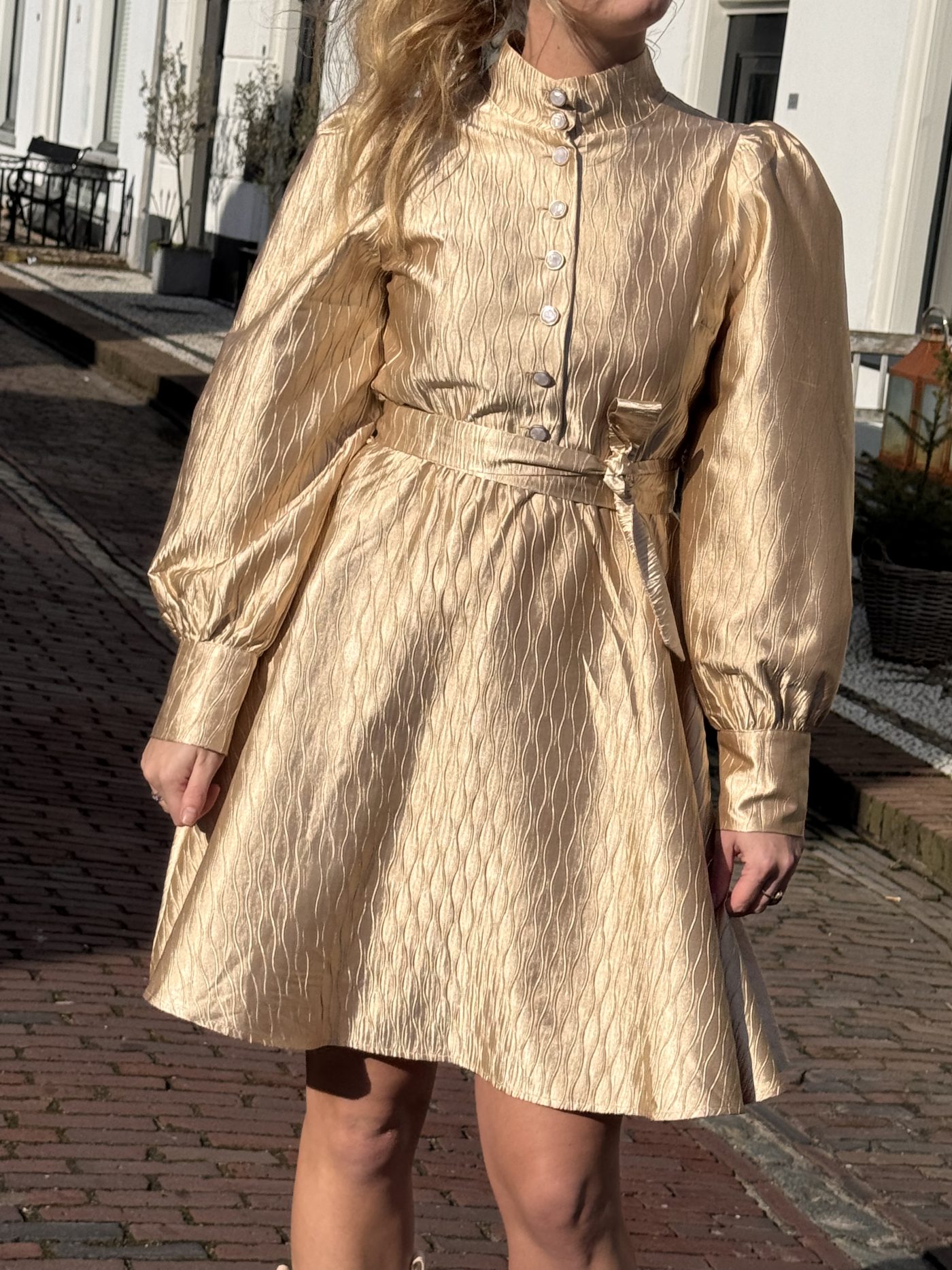 Lizalau Linde dress gold