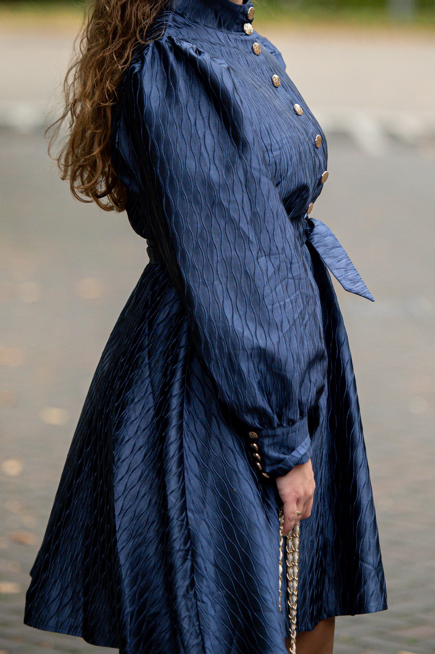 Lizalau Linde dress navy