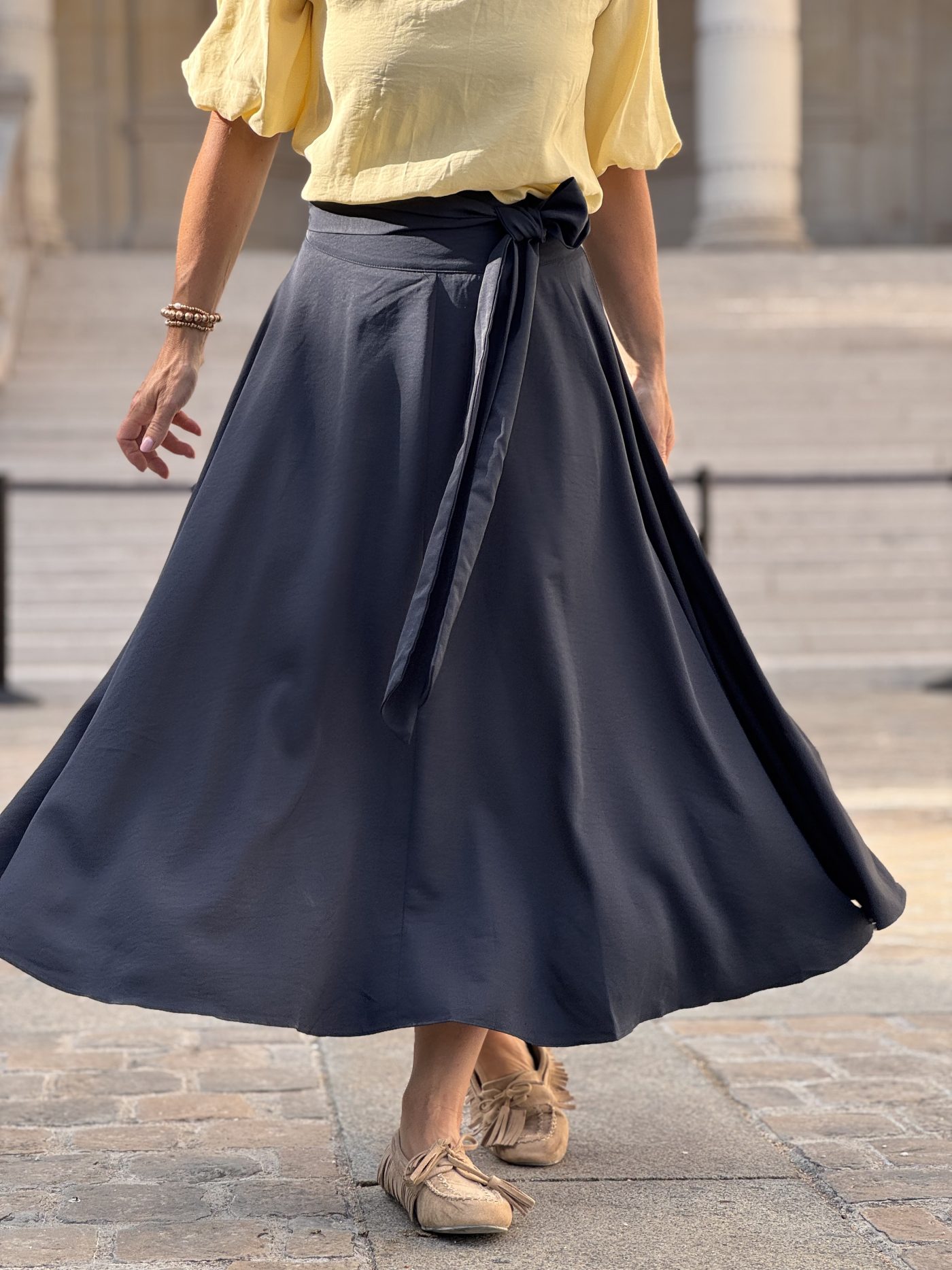 Willeke klokkende rok navy