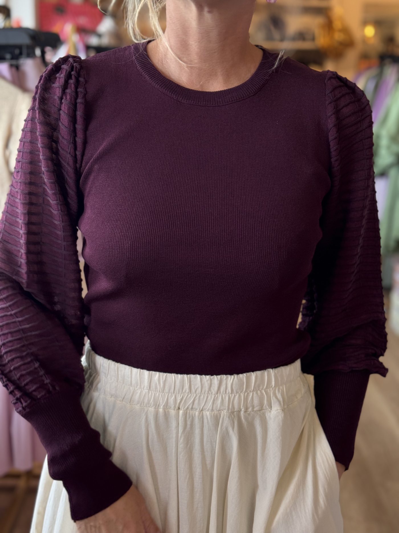 Top Anouk aubergine