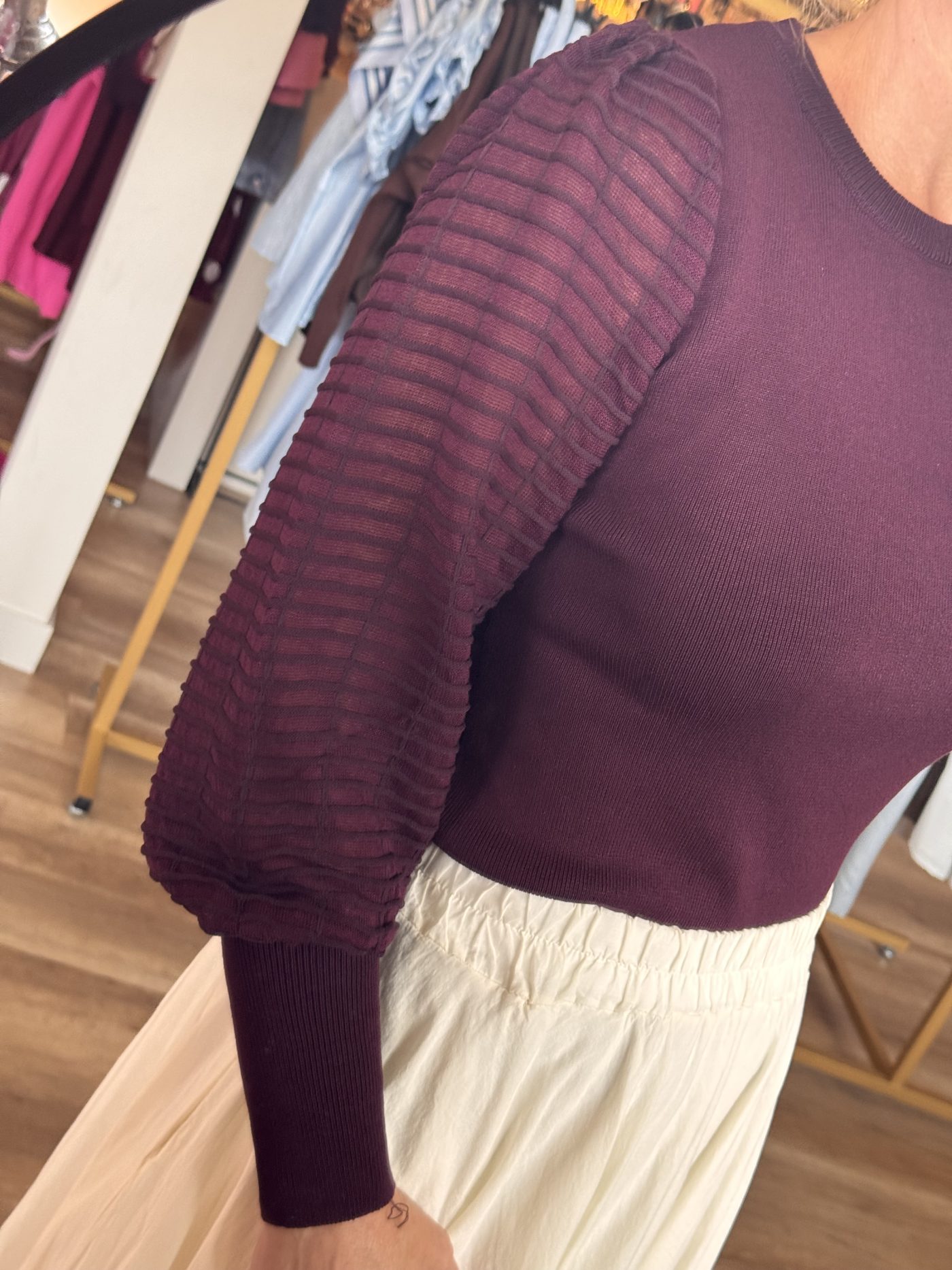 Top Anouk aubergine