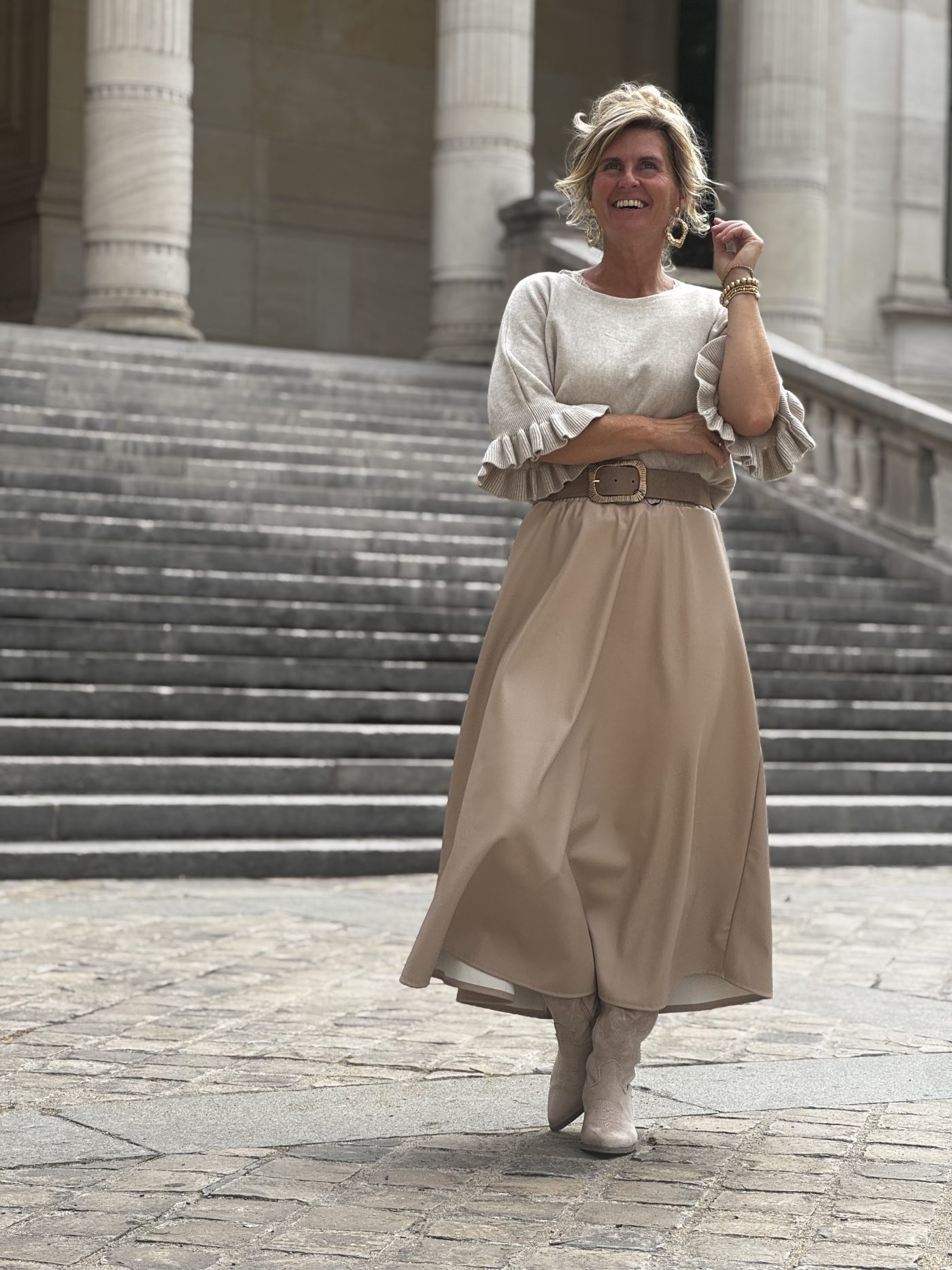 Ada rok pu beige