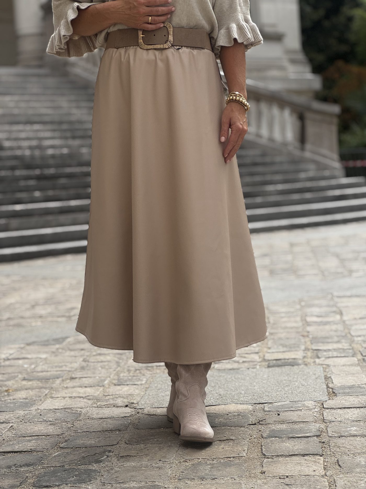 Ada rok pu beige