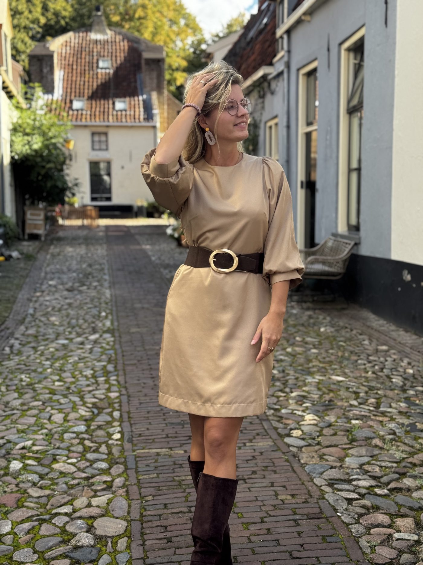 Lizalau jurk Eleanore goud