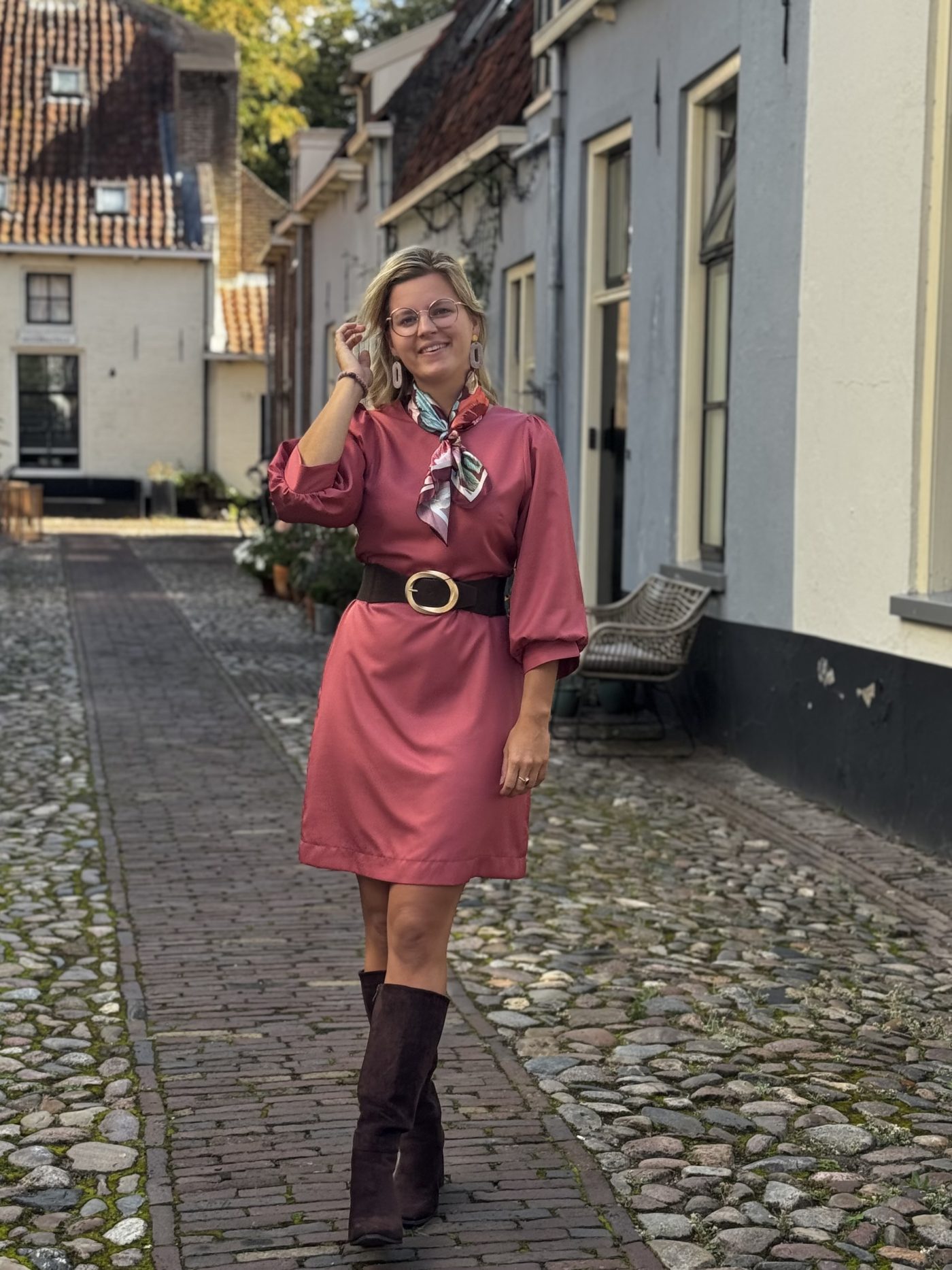 Lizalau jurk Eleanore koraal