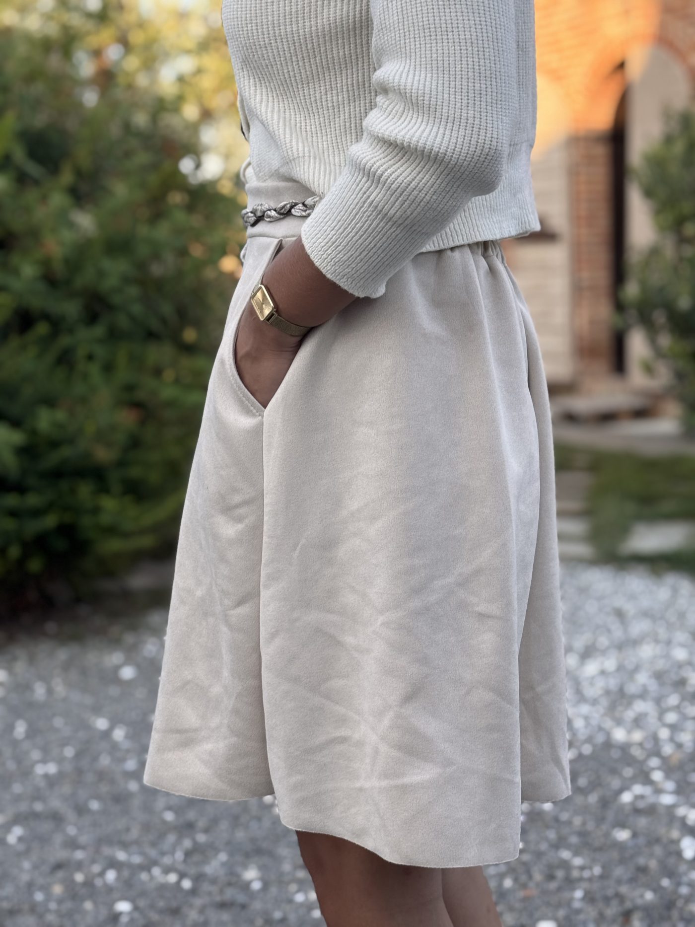 Suede rokje kit