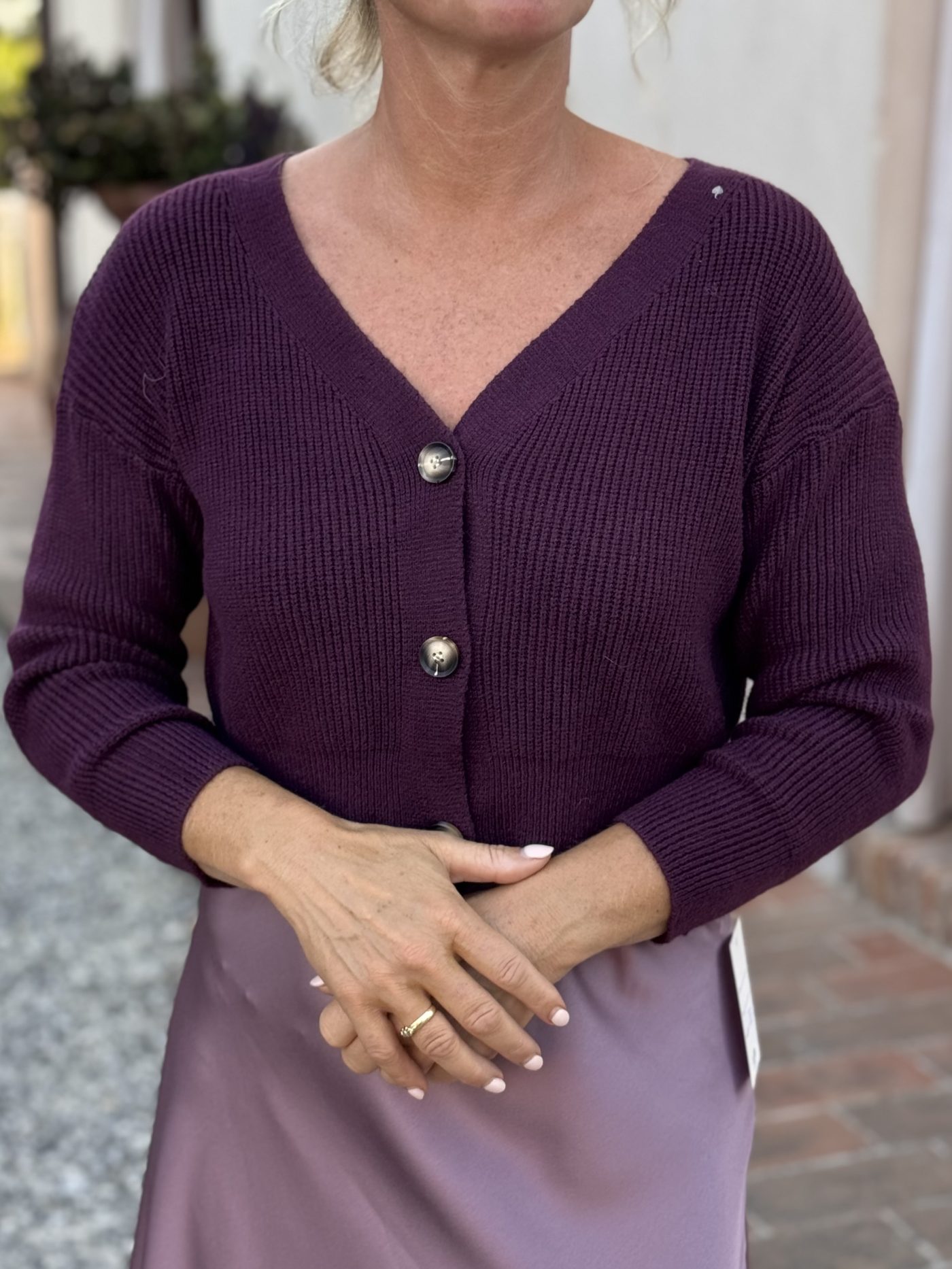 Vestje Karin bordeau