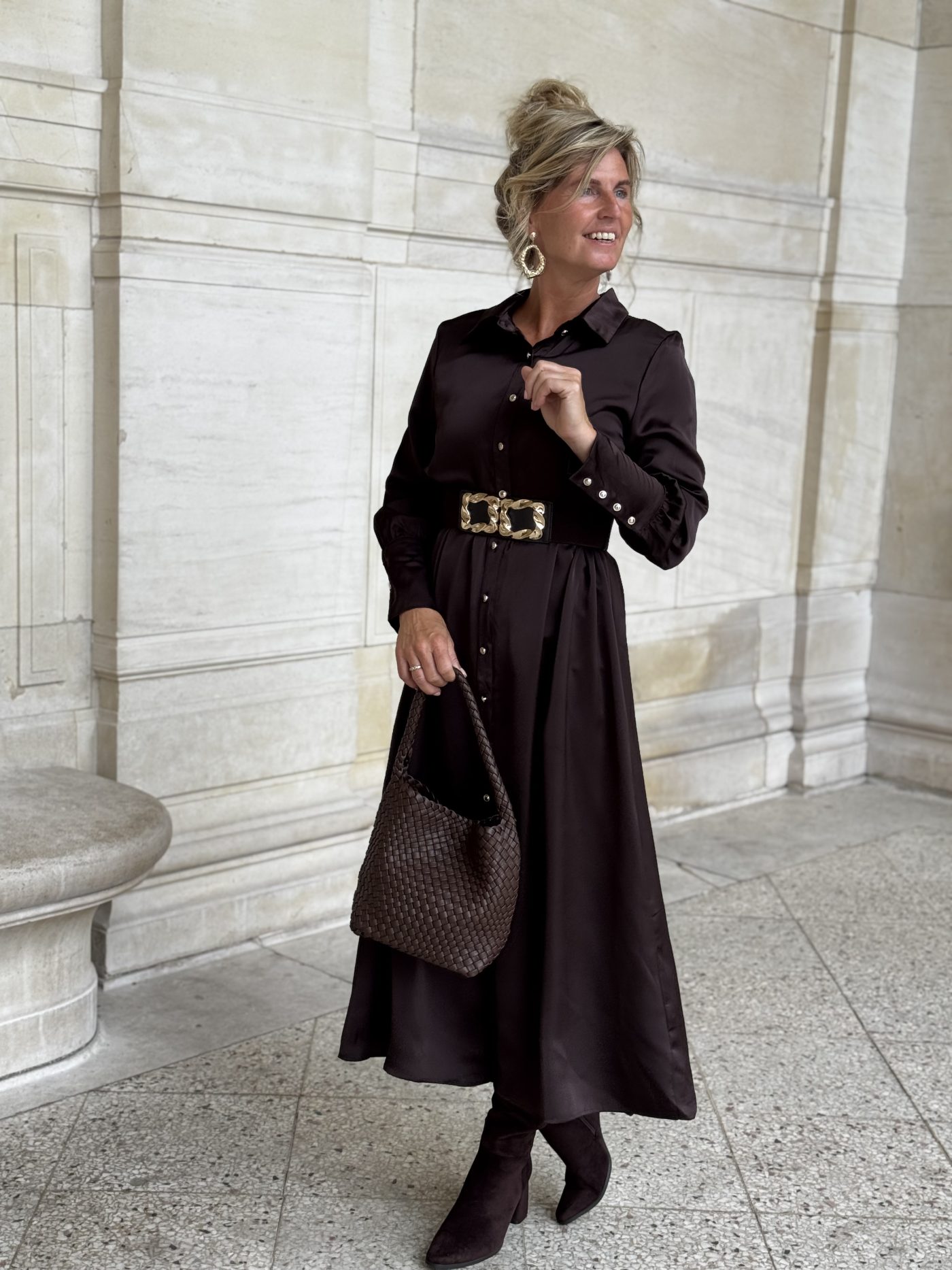 Lena jurk choco