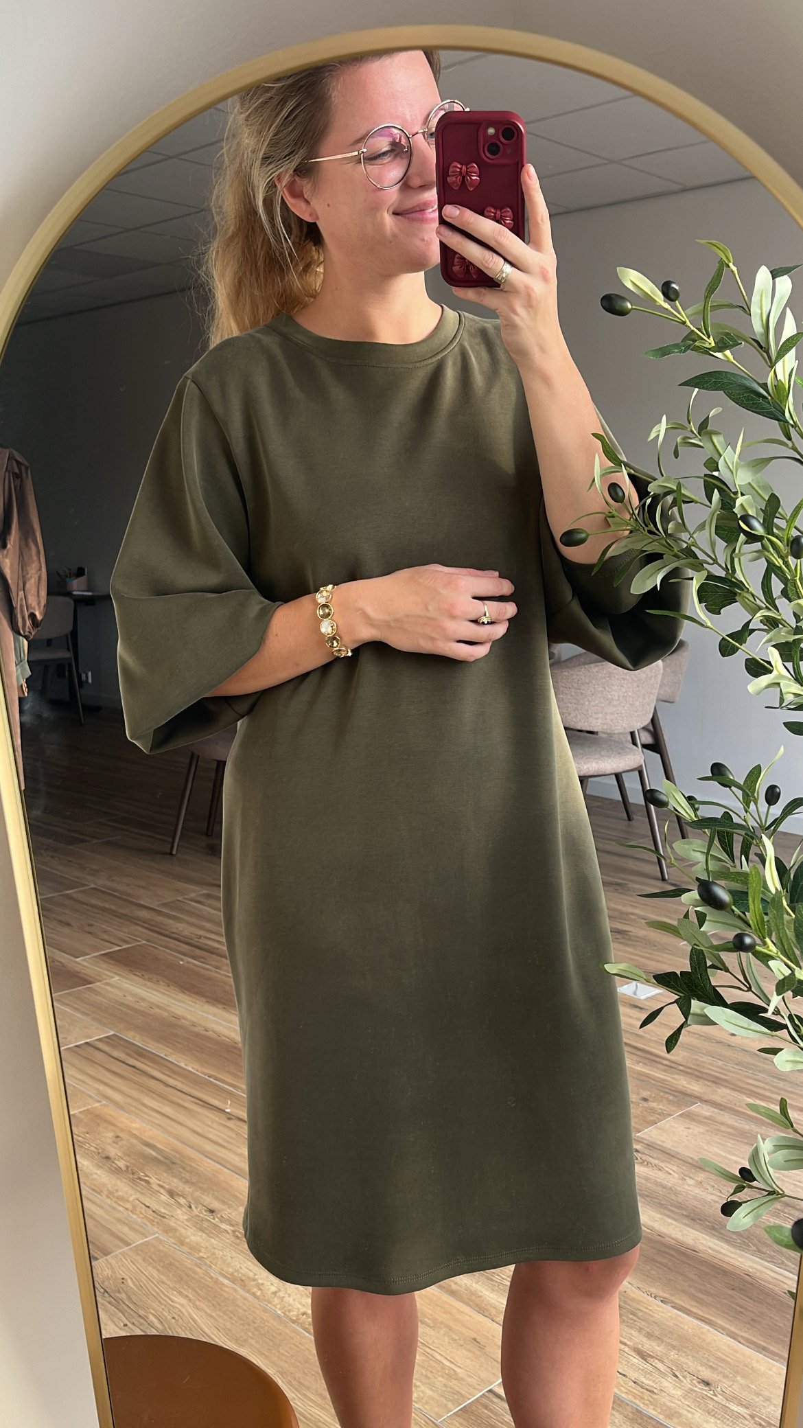 Green jurk Maartje