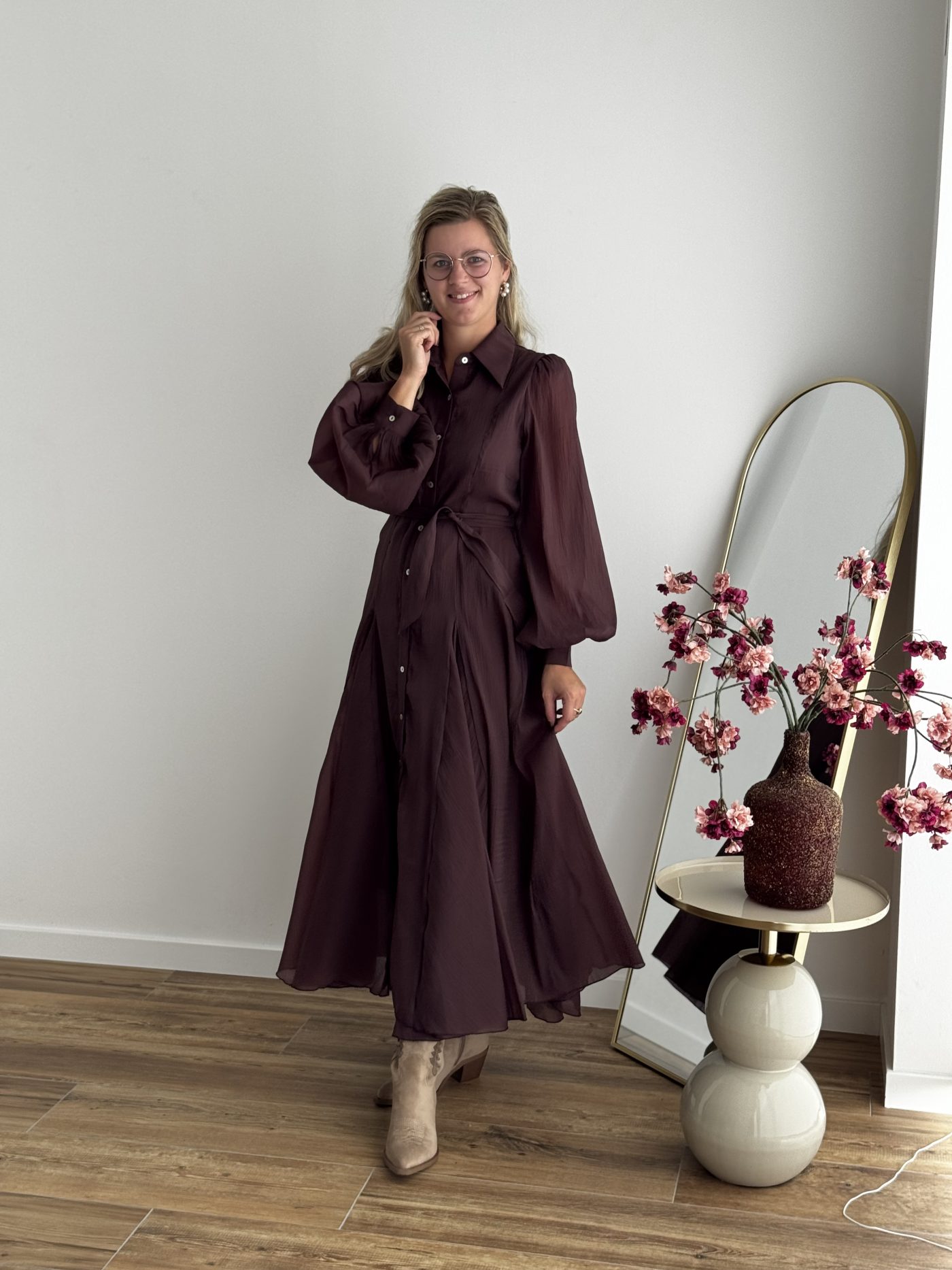 Billy jurk aubergine
