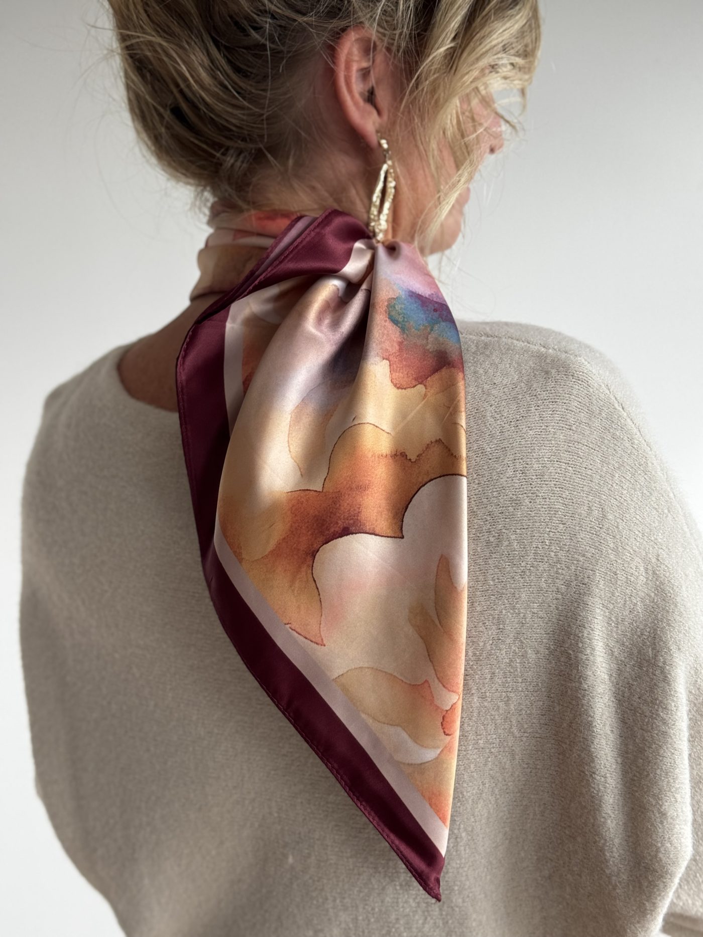 Shawl Lieke bordeau