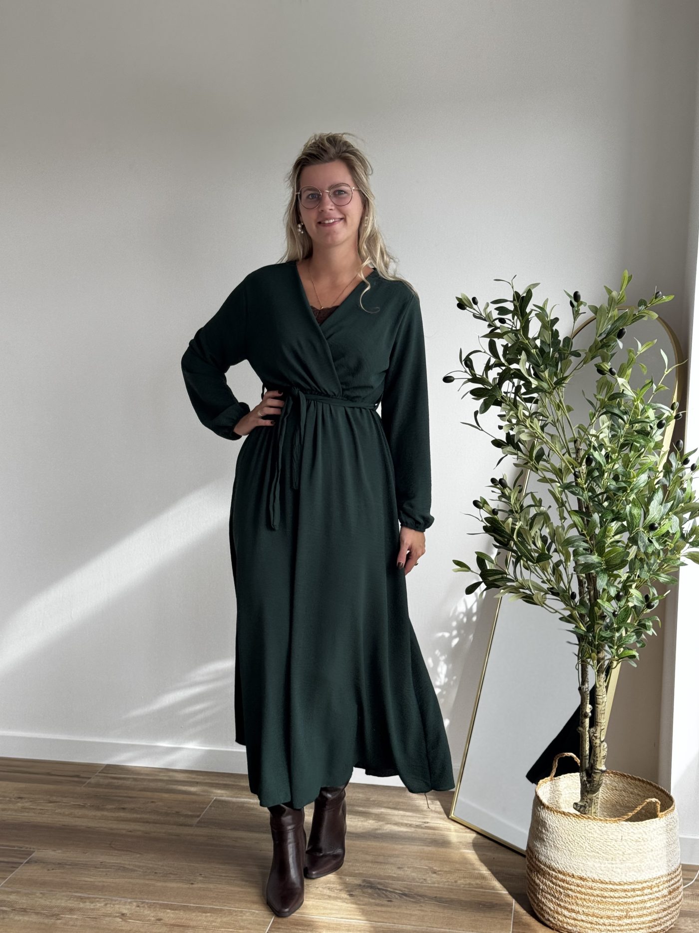 Viscose jurk guccigreen