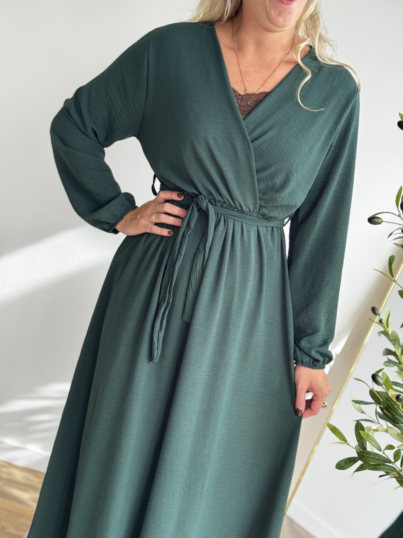 Viscose jurk guccigreen