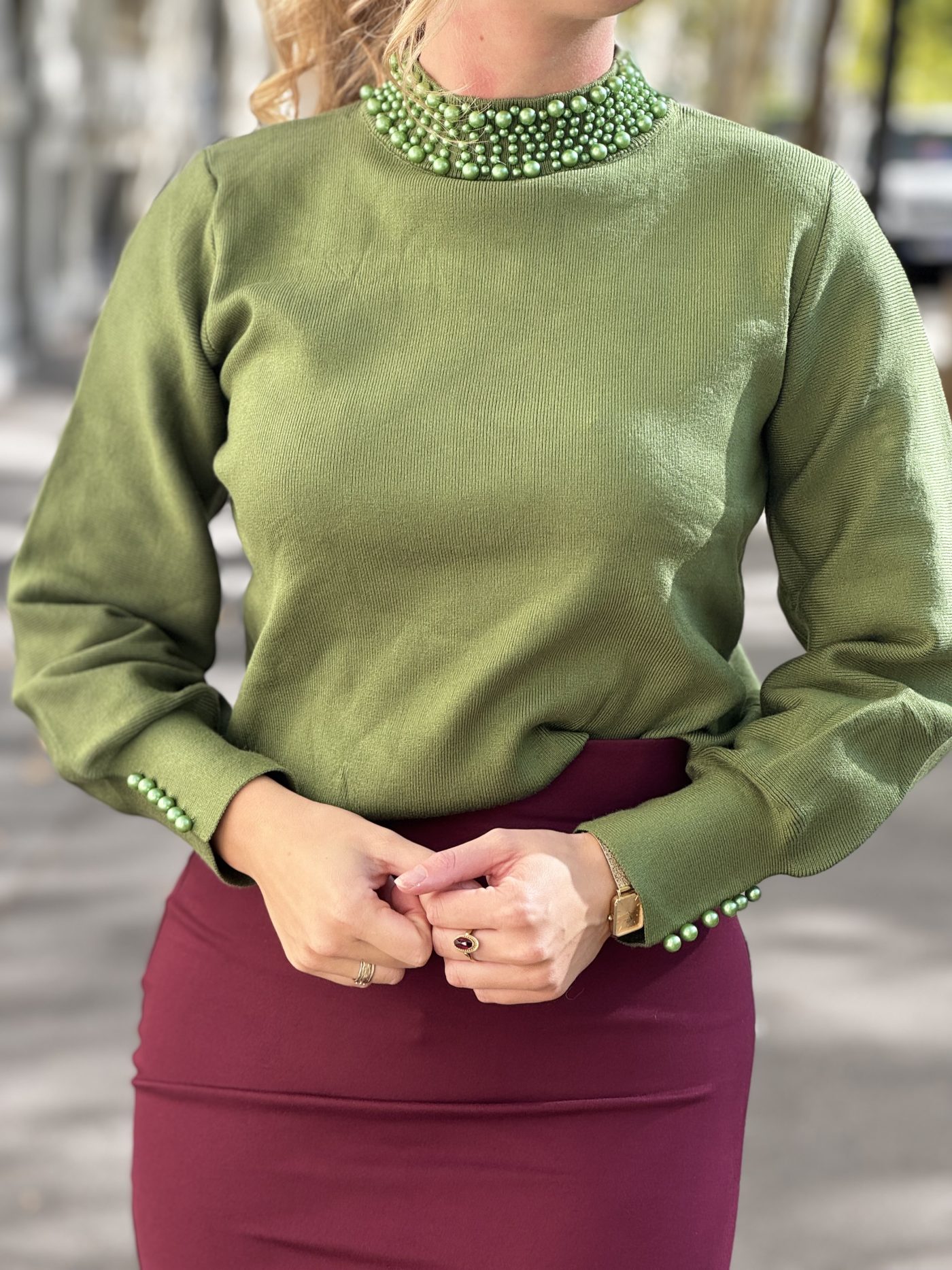 Merith top green