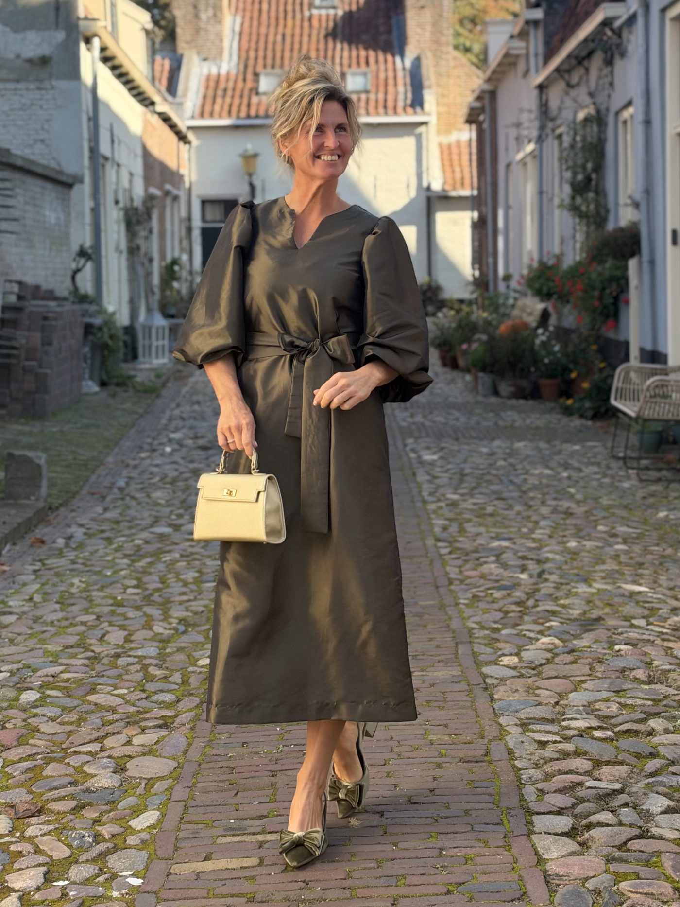 LeLorah  Liesbeth jurk green