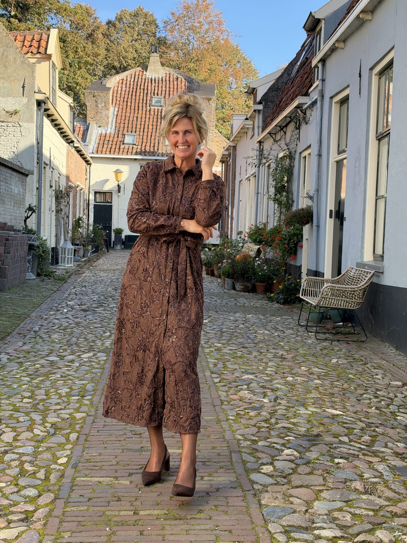 Jettie jurk choco