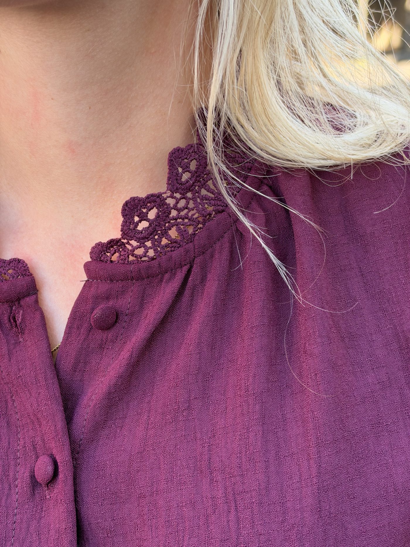 Anne blouse bordeau