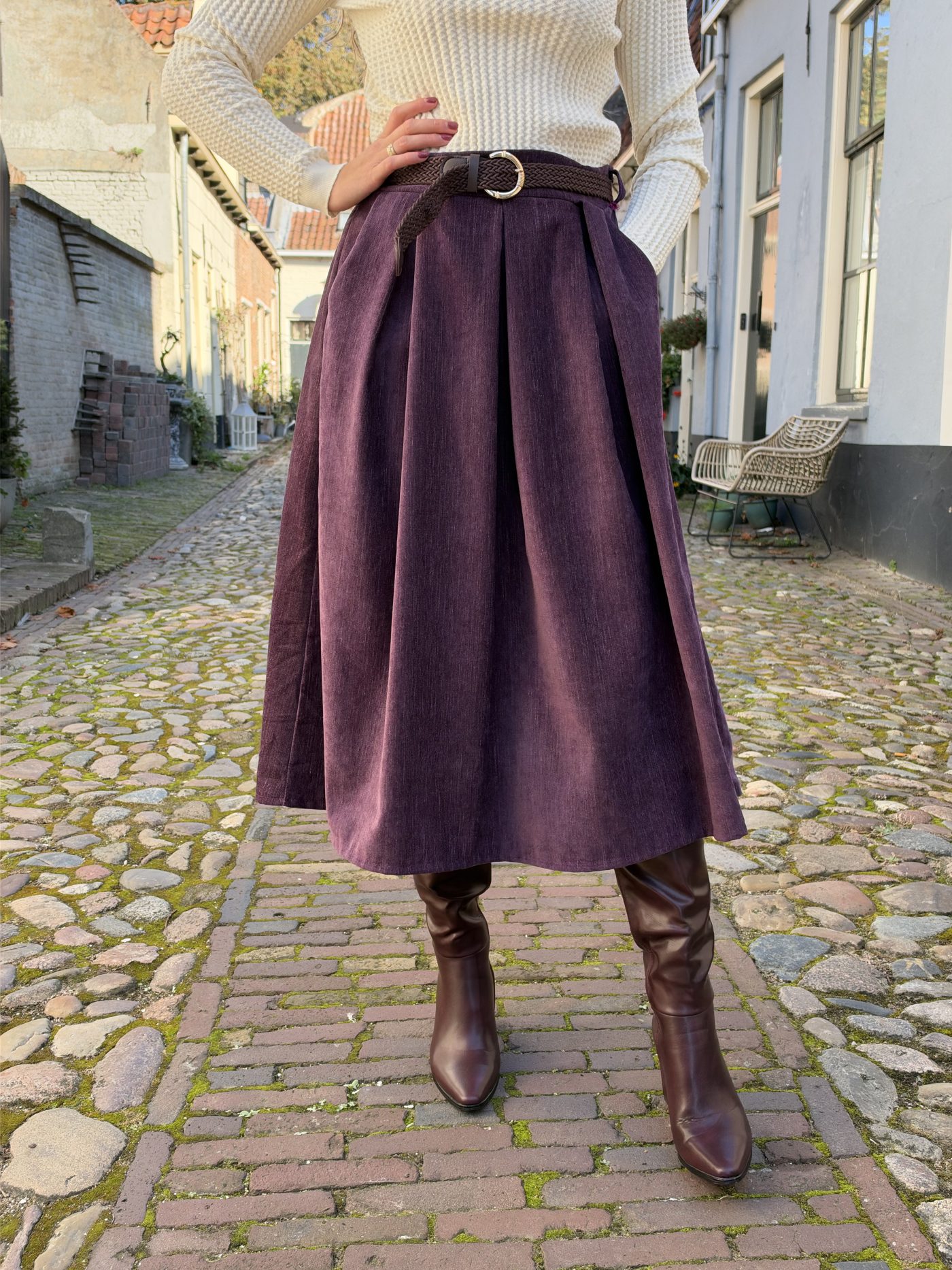 Sanne rok aubergine