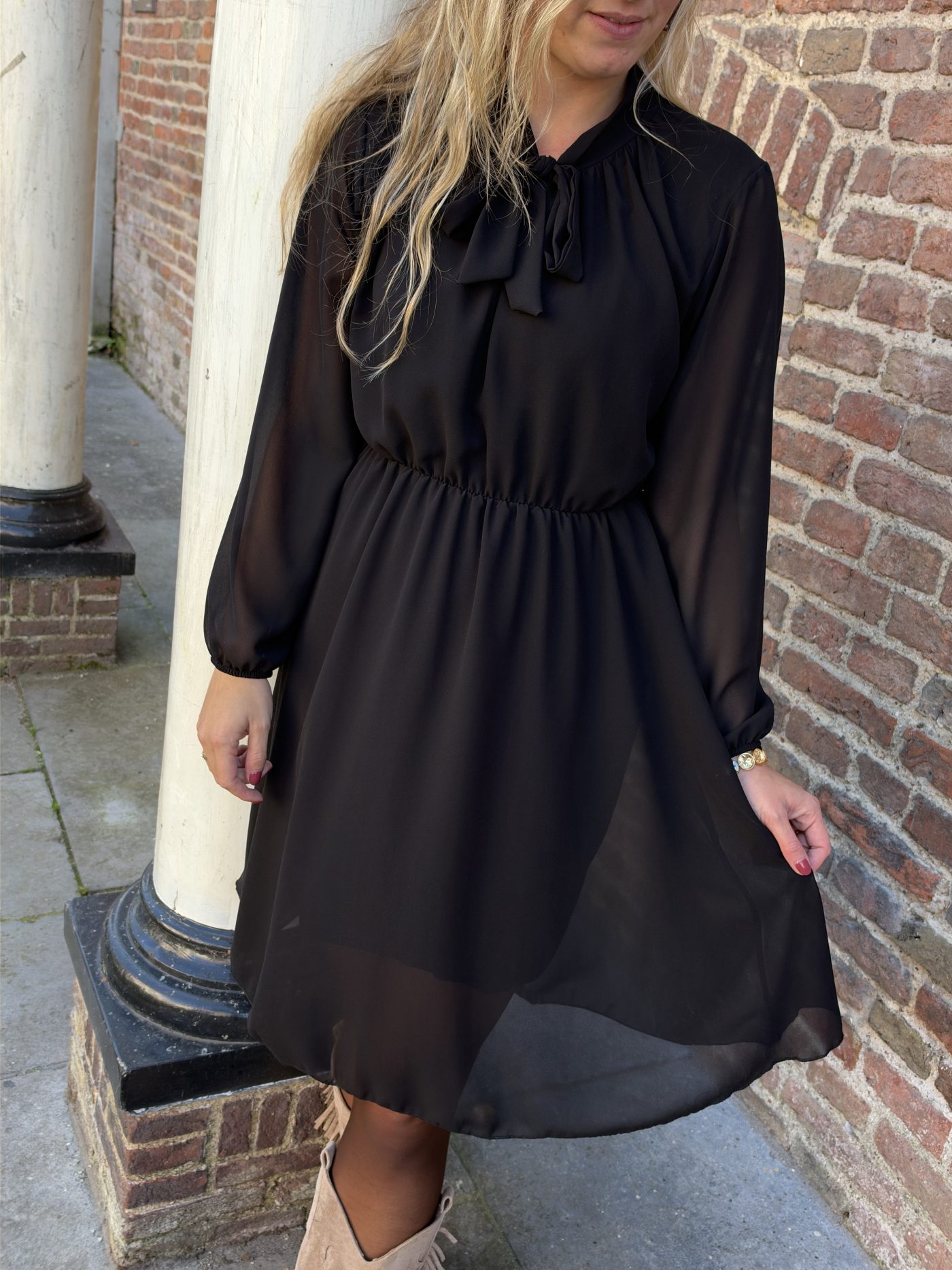 Fennely jurk zwart