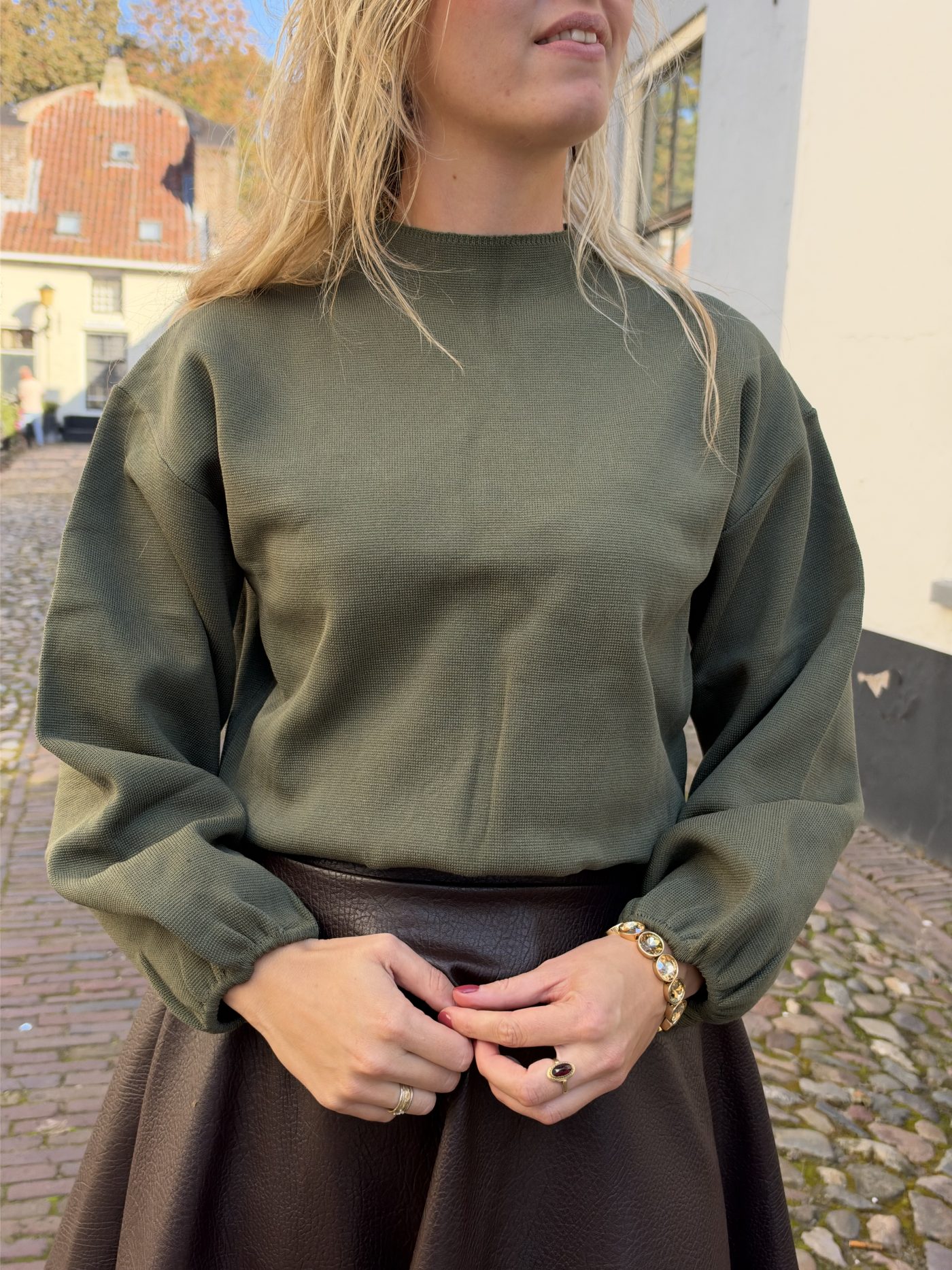 Sweatertop Paula kaki