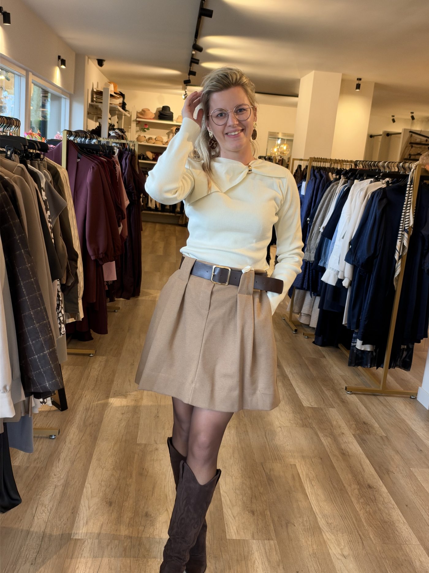 LéLorah rok Emmaly beige